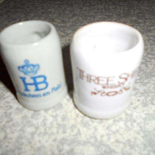 TOT MEASURES : HOFBRAU AND THREE SHIPS CERAMIC - COLLECTORS ITEMS